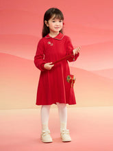 Balabala Balabala Girls' Pleated Dress, 2025 New Year Princess Outfit